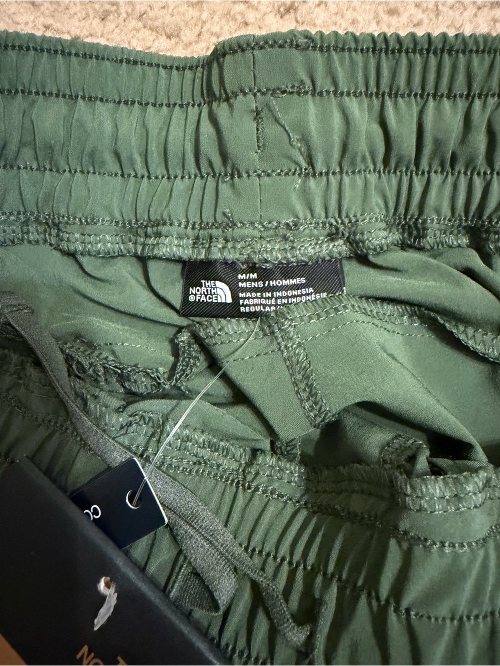 The North Face Men's Olive Green Performance Joggers with Logo - Picture 2 of 5